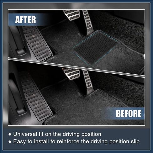Universal Car Vehicles Trucks Floor Carpet Mat Patch Heel Scuff Plate Foot Rest Pedal Pad Stylish Design in Kuwait