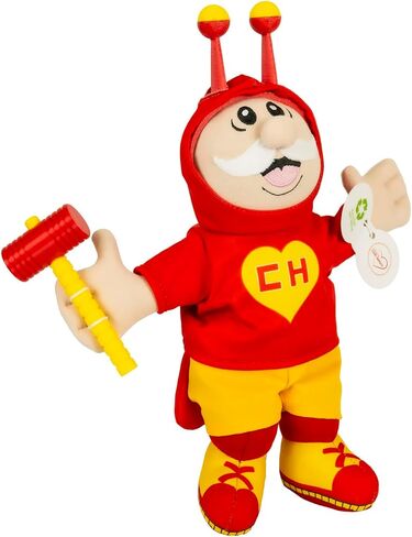 Official Dr. Simi × El Chapulín Colorado Plush Toy – Handmade in Mexico by Artisans with Disabilities | Ultra-Soft Hypoallergenic Collectible | Meaningful Gift for Fans & Mexican Pop Culture Lovers in Saudi Arabia