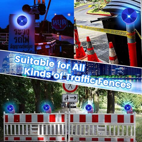 24 Pack Front Round Reflector for Driveway Fence Gate Posts Trailers Safety Reflectors with Center Mounting Holes Automobiles Boats Mailboxes (Blue) in Kuwait