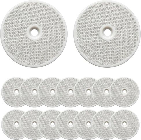 16 PCS Front Round Reflector, 2.36 Inch Round-Shaped Reflective Marker with Center Mounting Holes, Universal Safety Reflector Warning Sign for Trucks Trailers Boats Mailboxes (Red) in Saudi Arabia