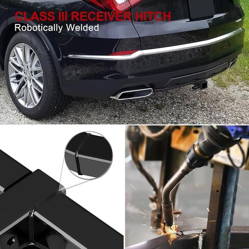 Tuxtreme Class 3 Trailer Hitch Receiver Assembly Compatible with Acura MDX 2022-2026 2 Inch Rear Towing Hitch,6000lbs GTW, Bolt-On Design, SAE J684 Tested, Includes Hitch Cover in Saudi Arabia