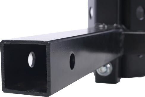 800LBS Motorcycle Trailer Hitch Carrier, 2" Receiver Tow Hauler Mount Rack, Heavy Duty Steel Scooter Carrier, Adjustable Crank Handle, Black in Saudi Arabia