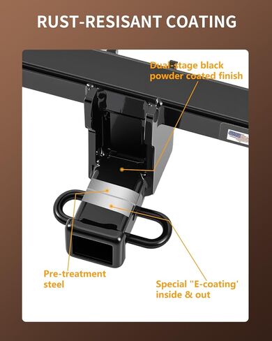 2" Receiver Trailer Hitch for 2010–2019 Subaru Outback Wagon (Except Sport) | Class 3 Tow Hitch | 4,000 lbs Towing Capacity in Saudi Arabia