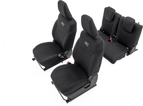 Rough Country Neoprene Seat Covers for Suzuki Jimny (2018-2025) - Waterproof & UV Resistant, Foam Padded, Front & Rear Seat Cover Set in Kuwait