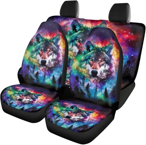 Blue Mermaid Scales Car Seat Covers Full Set Universal Auto Low Back Front Washable Seat Covers Split Bench Rear Seat Protector Easy to Install in Kuwait