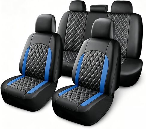 Car Seat Cover for Toyota FJ Cruiser 2006-2021 2022 2023 2024 2025 2026, Leather Comfortable Breathable Non Slip Front Rear Seats Universal Interior Protectors Cover,A/Grey-Full Set in Kuwait