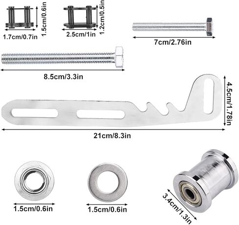 Mini Bike Chain Tensioner Adjuster with Roller, Compatible with Predator 212cc 79cc 224cc 196cc GX160 GX200 Engine for Coleman CT200U CT200U-EX BT200X & Baja DB30 Minibikes Parts Accessories in Kuwait