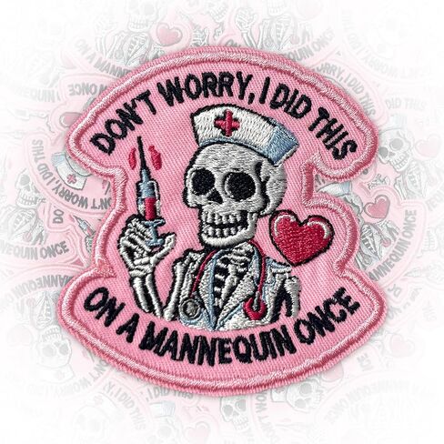 Don't Worry I Did This Tactical Patch 3 Inches Funny Nursing Student, Medical, Embroidered Hook and Loop Morale Patches for Dog Harness Vest & Backpack Military Uniforms Gifts Mom Dad in Saudi Arabia