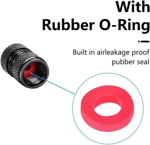4Pcs Automobile Tire Valve Stem Covers, for Land Rover Defender Range Roverl Series Vehicles and Other Motor Vehicles Tire Valve Cap Covers Black in Saudi Arabia