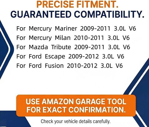 مجموعة حشية غطاء صمام المحرك VS50801R تناسب Ford Escape 2009-2012، Fusion 2010-2012، Mercury Mariner 2009-2011، Milan 2010-2011، Mazda Tribute 2009-2011، 3.0L V6 in Kuwait