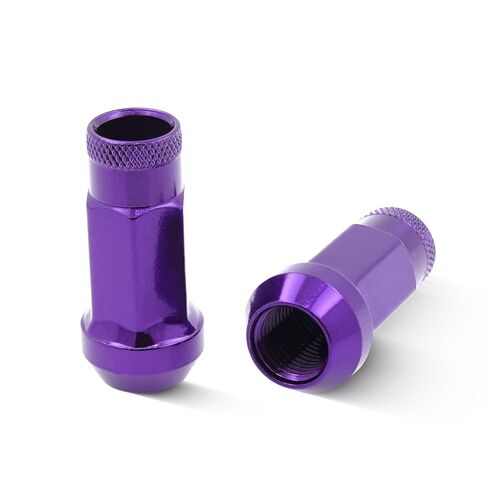 EZAccessory 12x1.5 صواميل موالف ممتدة 20 قطعة + مفتاح سباق أرجواني نهاية مفتوحة لتويوتا أفالون كامري كورولا هايلاندر عجلة ما بعد البيع in Kuwait