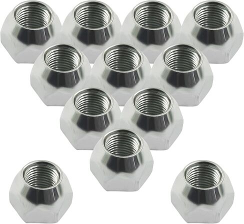 12Pcs 1/2-20" Tire Lugs Zinc Plated 509 Trailer Lug Nuts 50-53911 Open End Acorn Lug Nuts for 1/2" Wheel Lug Studs RV Truck Tire Bolt/Vehicle Owners in Saudi Arabia