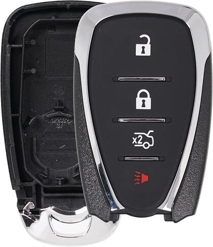 Supaland Key Fob Shell Case استبدال يناسب تشيفي ماليبو كامارو شيفروليه كروز 2016 2017 2018 2019 2020 2021 بدون مفتاح مفتاح بعيد الإسكان 4 أزرار HYQ4EA HYQ4AA in Kuwait