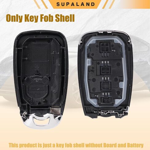 Supaland Key Fob Shell Case استبدال يناسب تشيفي ماليبو كامارو شيفروليه كروز 2016 2017 2018 2019 2020 2021 بدون مفتاح مفتاح بعيد الإسكان 4 أزرار HYQ4EA HYQ4AA in Kuwait