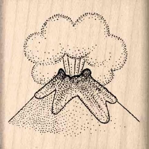 Volcano Rubber Stamp in Kuwait