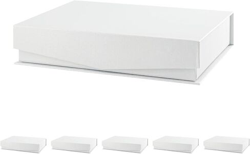 FSQINGTIZI 3 Pack Small Black Gift Boxes, 6.5x4.8x1.5'' Gift Box with Magnetic Lids for Presents, Contains Card and Shredded Paper for Mother's Day, Father's Day, Birthdays, or Any Occasion in Kuwait