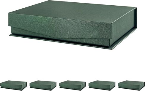 FSQINGTIZI 3 Pack Small Black Gift Boxes, 6.5x4.8x1.5'' Gift Box with Magnetic Lids for Presents, Contains Card and Shredded Paper for Mother's Day, Father's Day, Birthdays, or Any Occasion in Kuwait