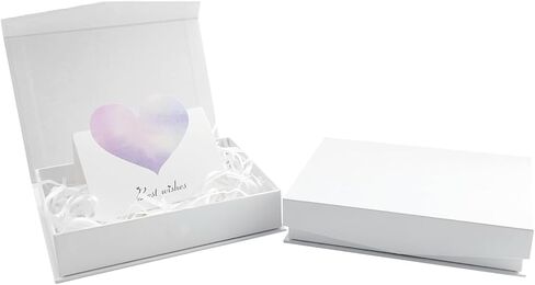 FSQINGTIZI 3 Pack Small Black Gift Boxes, 6.5x4.8x1.5'' Gift Box with Magnetic Lids for Presents, Contains Card and Shredded Paper for Mother's Day, Father's Day, Birthdays, or Any Occasion in Kuwait
