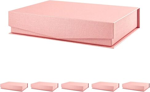 FSQINGTIZI 3 Pack Small Black Gift Boxes, 6.5x4.8x1.5'' Gift Box with Magnetic Lids for Presents, Contains Card and Shredded Paper for Mother's Day, Father's Day, Birthdays, or Any Occasion in Kuwait