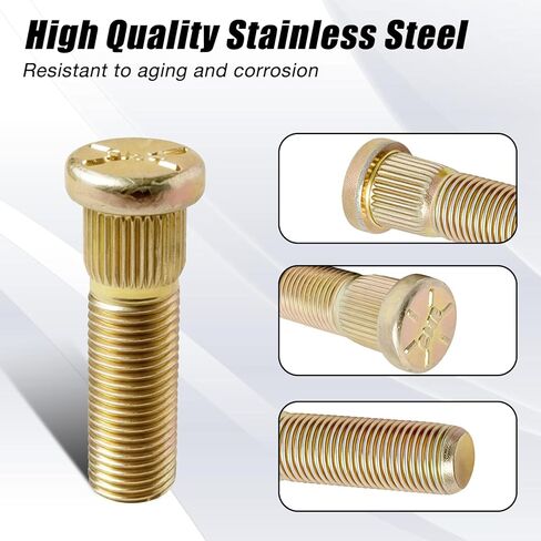 5PCS Bolts Lug Studs 101922201 416-061 Compatible with Club Car Golf Cart DS Gas Electric 1982-up Replace 1034779-01 1011304 102353401 in Saudi Arabia