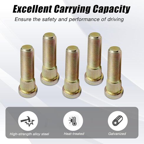5PCS Bolts Lug Studs 101922201 416-061 Compatible with Club Car Golf Cart DS Gas Electric 1982-up Replace 1034779-01 1011304 102353401 in Saudi Arabia