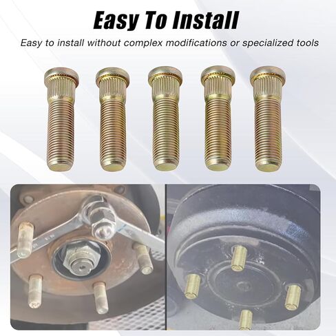 5PCS Bolts Lug Studs 101922201 416-061 Compatible with Club Car Golf Cart DS Gas Electric 1982-up Replace 1034779-01 1011304 102353401 in Saudi Arabia