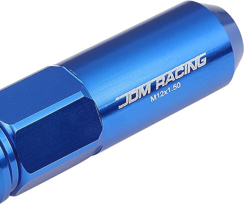 Auto Dynasty M12 x 1.5 Open/Closed End Design 20-Piece Anodized Aluminum Alloy Wheel Lug Nuts + Deep Drive Extension (Blue) in Kuwait