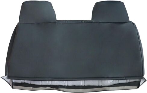 SecosAutoparts Front Bench Seat with Molded Headrest Front Bottom and Top Lean Back Black Leather Seat Covers Compatible with Toyota Pickup Hilux 1987 1988 1989 1990 1991 1992 1993 1994 in Kuwait