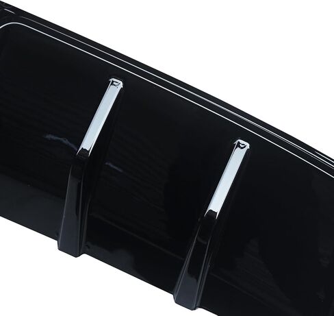 Rear Diffuser Fits for Honda Civic 11th Gen Sedan 2022-2025 with LED Brake Light Gloss Black Painted ABS Rear Bumper Lip Spoiler Lower Bumper Rear Lip in Saudi Arabia