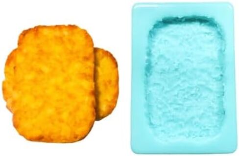 Hashbrown Mold| Potato Shape Silicone Mold| Soap| Candle | Wax| Resin| Not Food Grade in Saudi Arabia