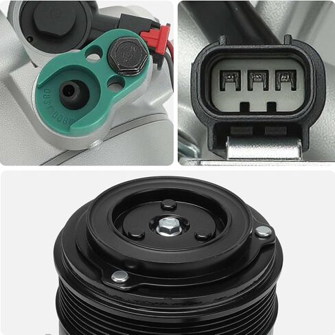 ضاغط مكيف هواء AISIN AFTERMARKET ACCH-00803 - متوافق مع Honda Civic 2016-2021 2.0 لتر - مع أخدود 7 بكرات، مع قابض in Kuwait