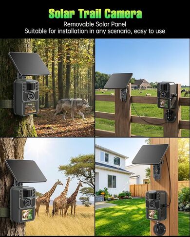 Solar Trail Camera no WiFi Rechargeable (Green) in Saudi Arabia