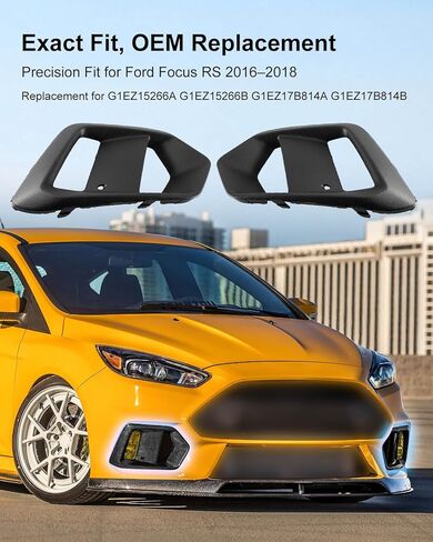 Fog Light Housing Cover Kit Compatible with Ford Focus RS 2016-2018, Driver and Passenger Side OEM Style Trim Set Replacement for G1EZ15266A G1EZ15266B G1EZ17B814A G1EZ17B814B in Saudi Arabia