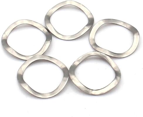 M3 M4 M5 M6 M8 M10 M12 M16 M19 M23 M25 M27 M31-M51 304 Stainless Steel Wave Spring Washers 137 Elastic Gasket(M8 x13 x0.3 (20PCS)) in Kuwait