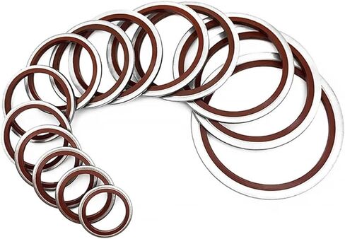1/10pcs Bonded Seal Sealing Assortment Kit Oil Drain Screw Combined Washer Seal Set M5 M6 M8 M10 M12 M14 M16 M18-60(316 FKM,ID16,1Pcs) in Kuwait