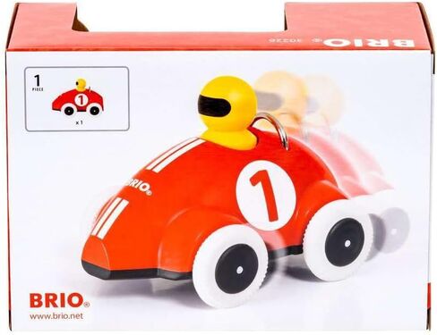 BRIO Infant Toddler 30226 - Push & Go Racer - Classic Race Car with Push and Go Function for for Kids Ages 1 and Up in Saudi Arabia