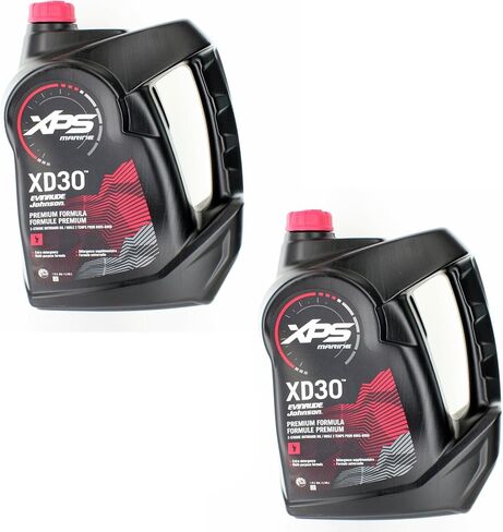 زيت Evinrude/Johnson الجديد OEM XPS Marine XD30 ثنائي الشوط، 2 جالون، 779725 in Kuwait