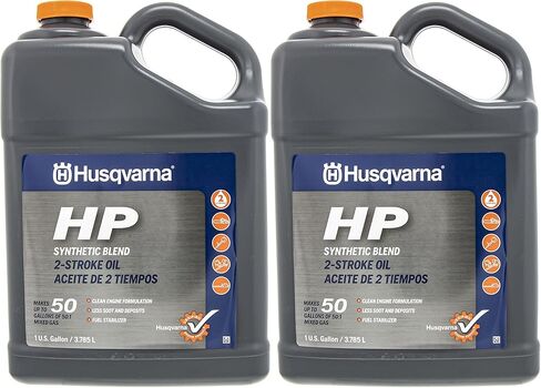 Husqvarna Set of 2 OEM HP 2 Stroke Engine Oil 1 Gallon Bottle 593152605 … in Kuwait