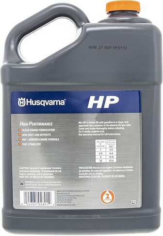 Husqvarna Set of 2 OEM HP 2 Stroke Engine Oil 1 Gallon Bottle 593152605 … in Kuwait