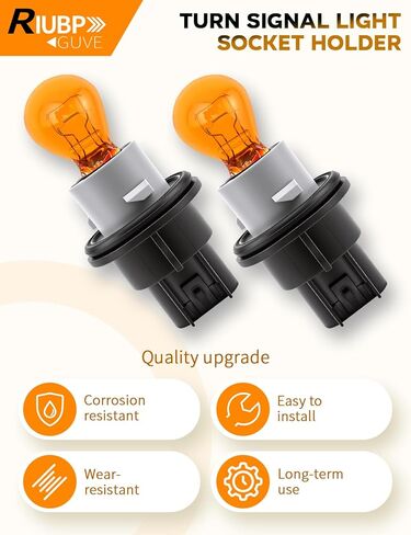 2PCS Turn Signal Socket with Wiring Harness and Bulb Fit for Dodge Ram 1500 2009-2012, for Dodge Ram 2500 3500 2011-2012 Replace 68083021AA in Saudi Arabia
