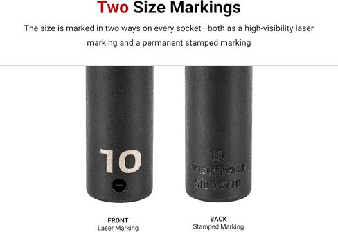 TEKTON 1/4 Inch Drive x 11/16 Inch Semi-Deep 6-Point Impact Socket | SID04017 in Kuwait