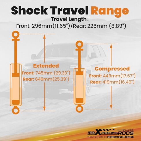 مجموعة رفع maxpeedingrods مقاس 6 بوصات لسيارة Ford F-150 Bronco 4WD 1980-1996، مع نوابض رفع الصدمات in Kuwait