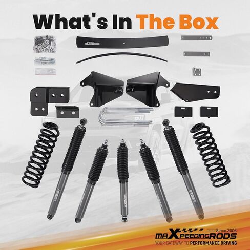 مجموعة رفع maxpeedingrods مقاس 6 بوصات لسيارة Ford F-150 Bronco 4WD 1980-1996، مع نوابض رفع الصدمات in Kuwait