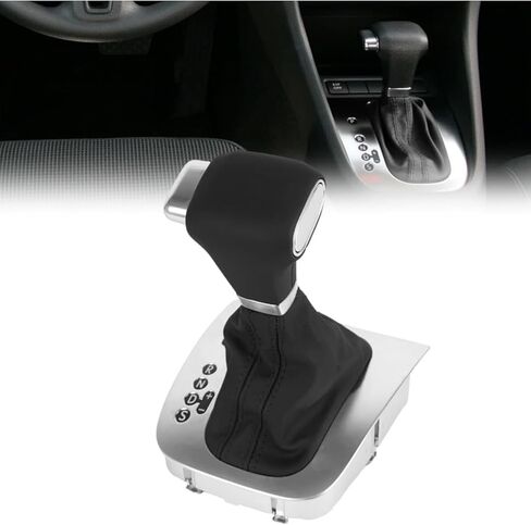مقبض ناقل الحركة الأوتوماتيكي مناسب لسيارة Volkswagen VW Rabbit 2006 2007 2008 2009 2010 2011 2012 2013 Golf 5/Golf 6/2006-2011 Jetta MK5، ناقل الحركة الجلدي الأصلي مع الحذاء، 1K1713203AG in Kuwait