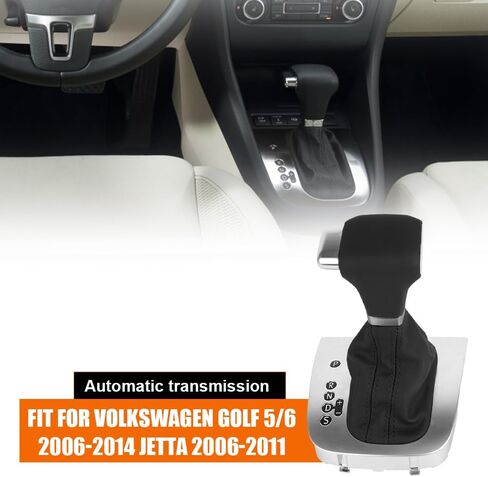 مقبض ناقل الحركة الأوتوماتيكي مناسب لسيارة Volkswagen VW Rabbit 2006 2007 2008 2009 2010 2011 2012 2013 Golf 5/Golf 6/2006-2011 Jetta MK5، ناقل الحركة الجلدي الأصلي مع الحذاء، 1K1713203AG in Kuwait