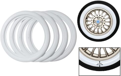 15" Tire Trim White Wall Set of 4 Fits Tire Size 195/60/15-205/60/15 TYPE1 Beetle in Kuwait