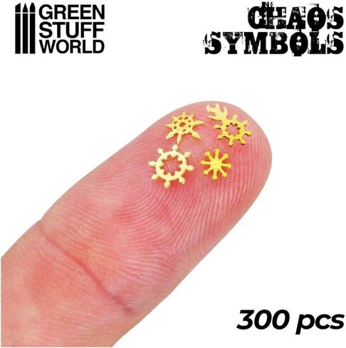 Greenstuff World Brass Chaos Rune & Symbol Set for Hobby Material GSWD-2110 in Saudi Arabia