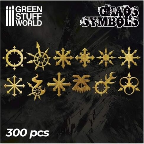 Greenstuff World Brass Chaos Rune & Symbol Set for Hobby Material GSWD-2110 in Saudi Arabia