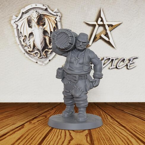 Minis من الراتنج غير المصبوغ للعبة RPG على الطاولة - مجموعة قرية الخيال الشعبية بمقياس 28 مم لأساتذة الزنزانات وهدية RPG - 3 قطع من المنمنمات البشرية المنمنمة لألعاب الطاولة - سكان المدينة الذكور (AS613) in Kuwait