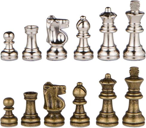 Odysseus Metal Weighted Chess Pieces with 2.5 Inch King and Extra Queens, Pieces Only, No Board in Saudi Arabia